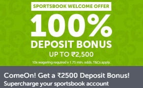 ComeOn! Sportsbook Welcome Offer India